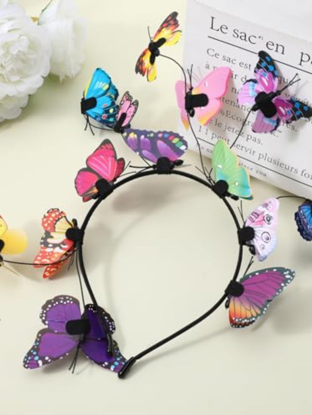 New - Butterfly Headband Fascinators for Women, Crazy Hair Day Accessories